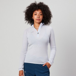 Altra CORE MERINO WOOL 1/2 ZIP Topjes Dames Lichtblauw | Belgie AL1862F62