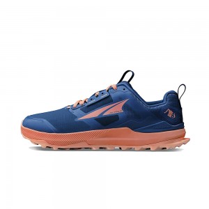 Altra LONE PEAK 8 Trail Schoenen Dames Donkerblauw Koraal | Belgie AL2386G65