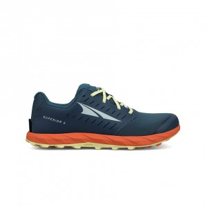 Altra SUPERIOR 5 Trail Schoenen Heren Blauw Oranje | Belgie AL8097Q97