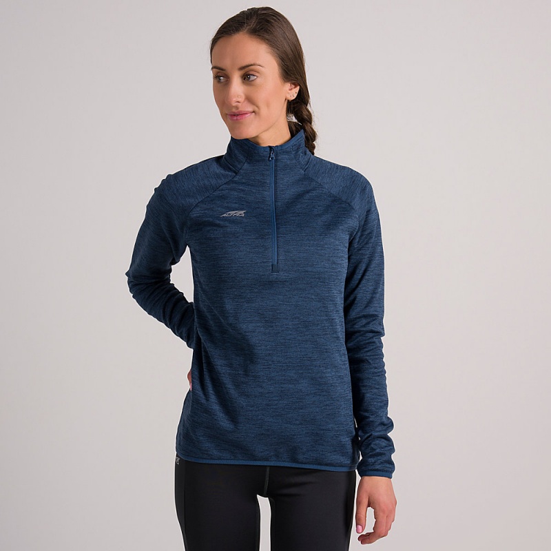 Altra CORE 1/2 ZIP Pullover Dames Blauw | Belgie AL7489Q45