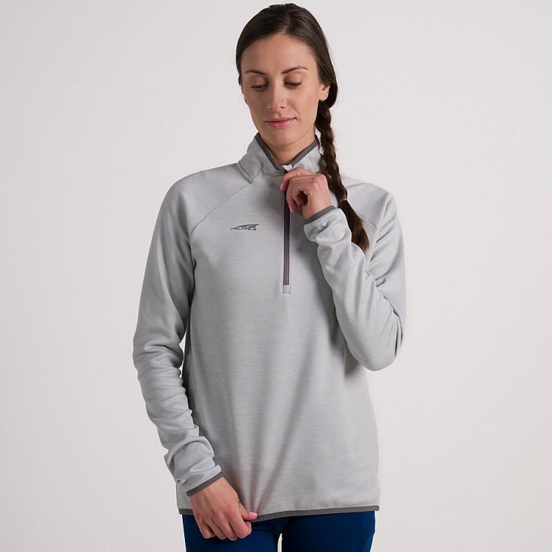 Altra CORE 1/2 ZIP Pullover Dames Grijs | Belgie AL8935N91