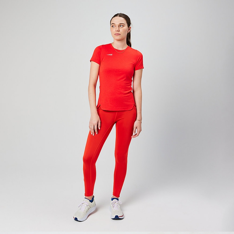 Altra CORE CROP Hardloopbroek Dames Rood | Belgie AL8135E90