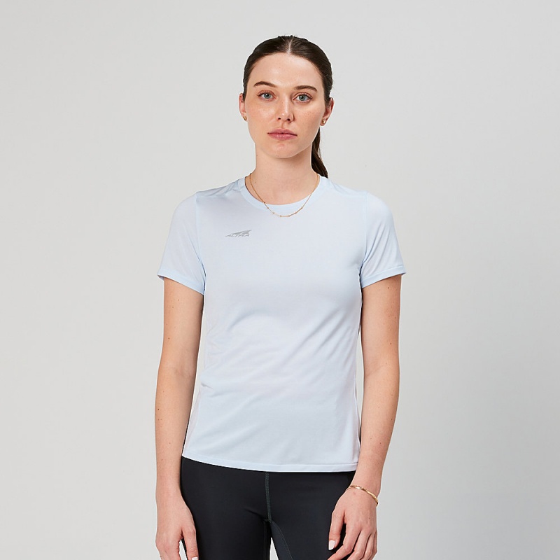 Altra CORE SHORT SLEEVE TEE T-Shirt Dames Blauw | Belgie AL9471L13