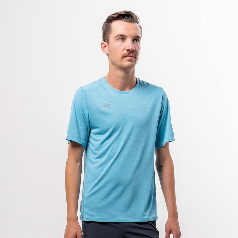 Altra CORE SHORT SLEEVE TEE T-Shirt Heren Blauw | Belgie AL0732Q25