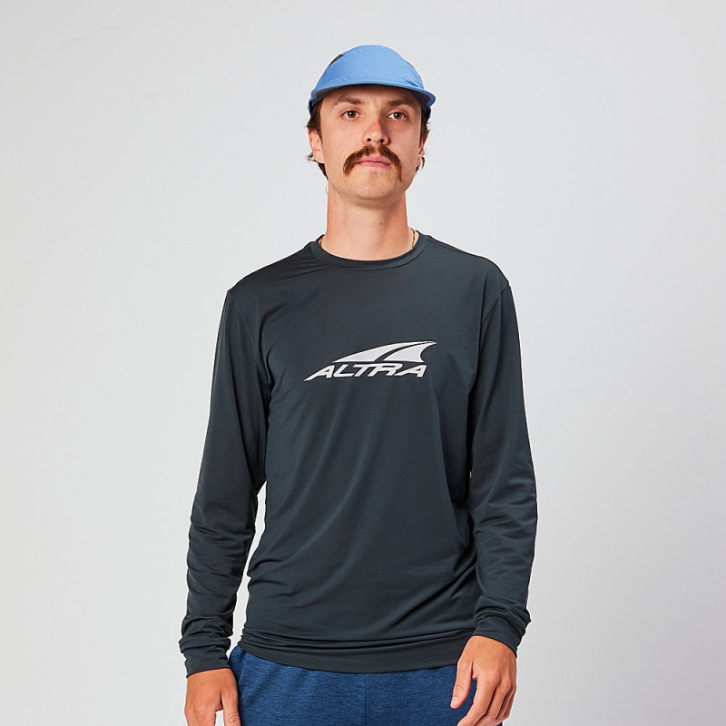 Altra EVERYDAY PERFORMANCE LONG SLEEVE T-Shirt Heren Zwart | Belgie AL4213Y51