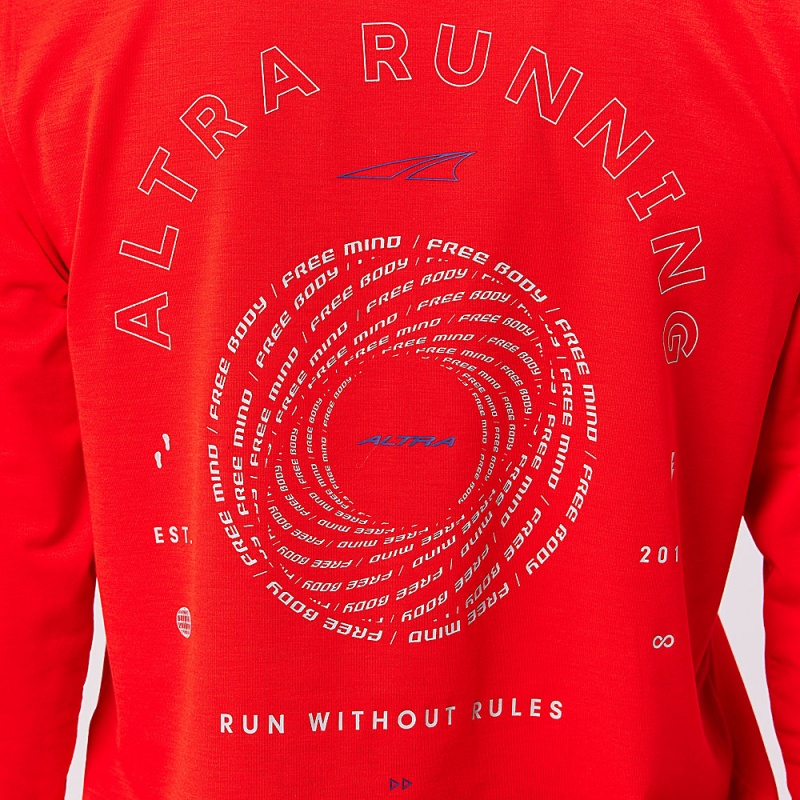 Altra EVERYDAY PERFORMANCE LONG SLEEVE T-Shirt Dames Rood | Belgie AL1372B30