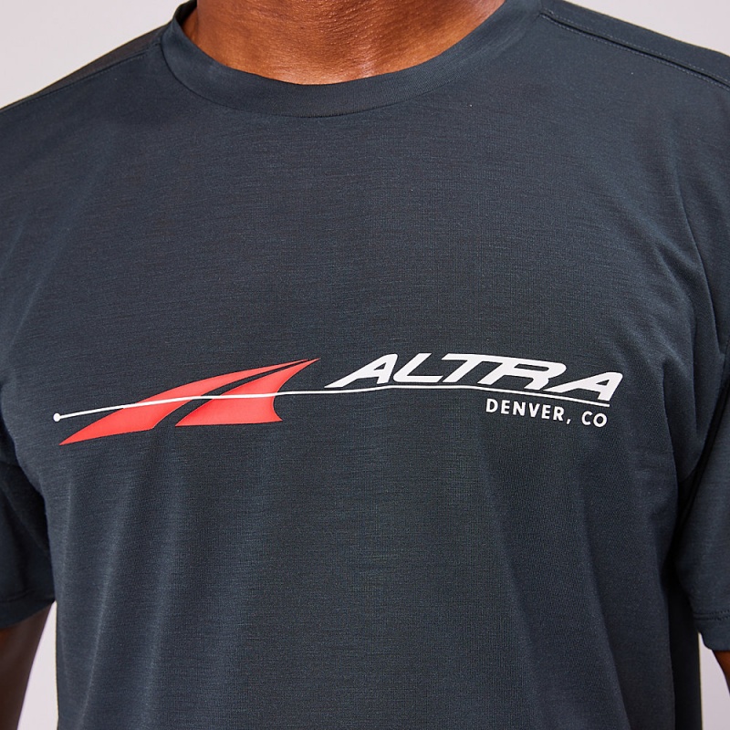 Altra EVERYDAY PERFORMANCE SHORT SLEEVE T-Shirt Heren Zwart | Belgie AL0649F95