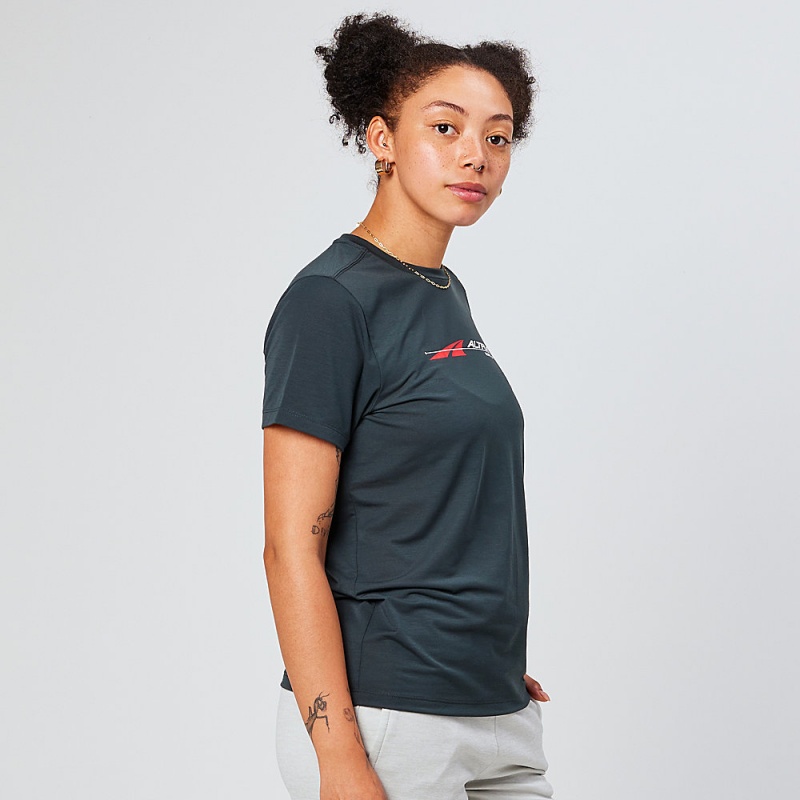 Altra EVERYDAY PERFORMANCE SHORT SLEEVE T-Shirt Dames Zwart | Belgie AL7468V74