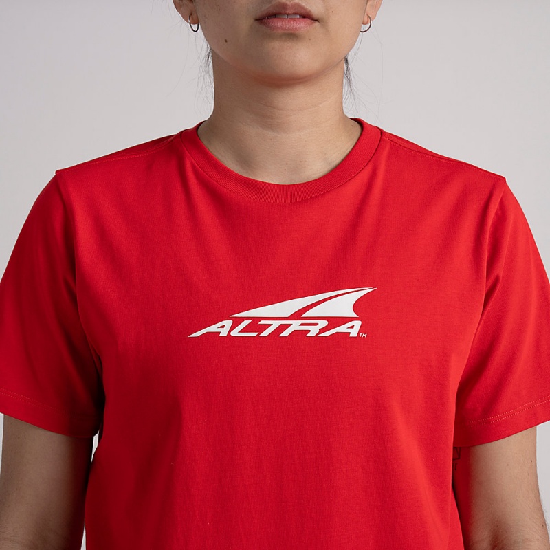 Altra EVERYDAY RECYCLED TEE T-Shirt Dames Rood | Belgie AL0618G57