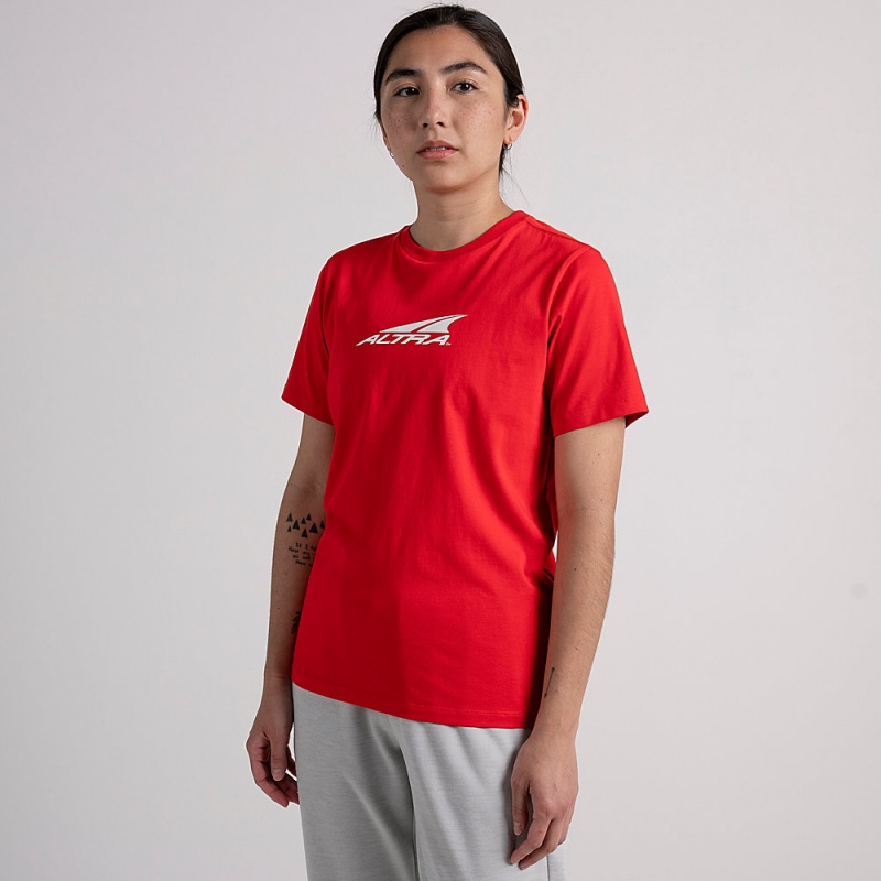 Altra EVERYDAY RECYCLED TEE T-Shirt Dames Rood | Belgie AL0618G57