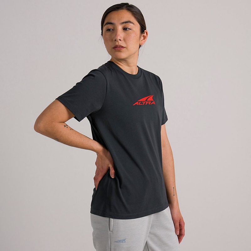 Altra EVERYDAY RECYCLED TEE T-Shirt Dames Zwart | Belgie AL5102J25