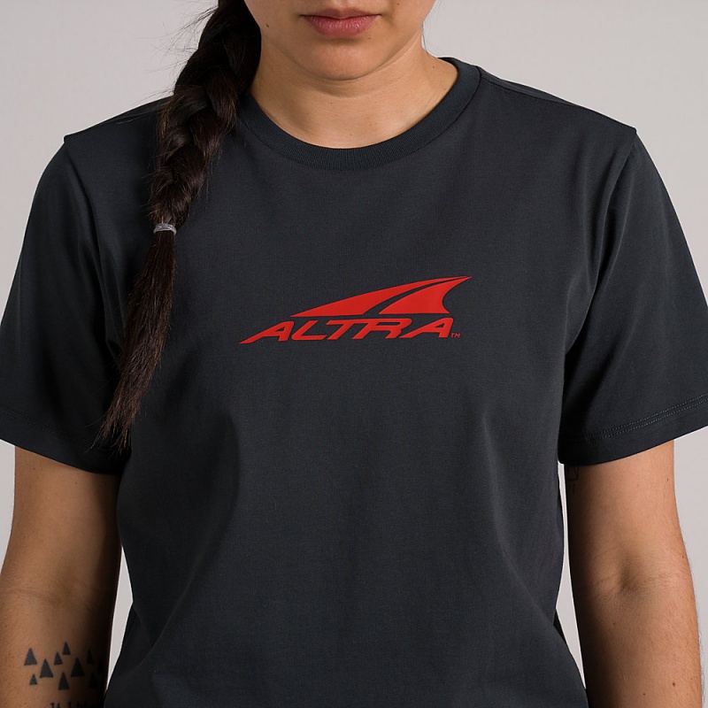 Altra EVERYDAY RECYCLED TEE T-Shirt Dames Zwart | Belgie AL5102J25