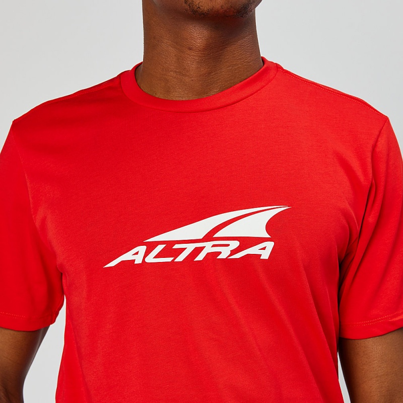 Altra EVERYDAY RECYCLED TEE T-Shirt Heren Rood | Belgie AL8109A50