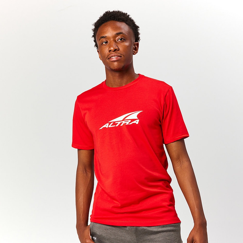 Altra EVERYDAY RECYCLED TEE T-Shirt Heren Rood | Belgie AL8109A50