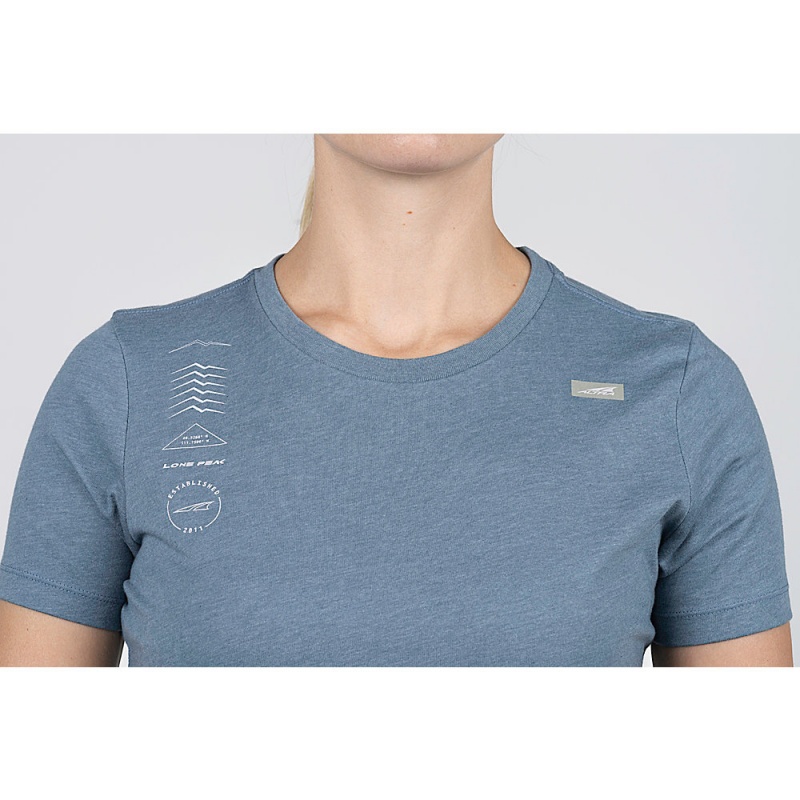 Altra LEGEND SHORT SLEEVE T-Shirt Dames Blauw | Belgie AL7034Y75