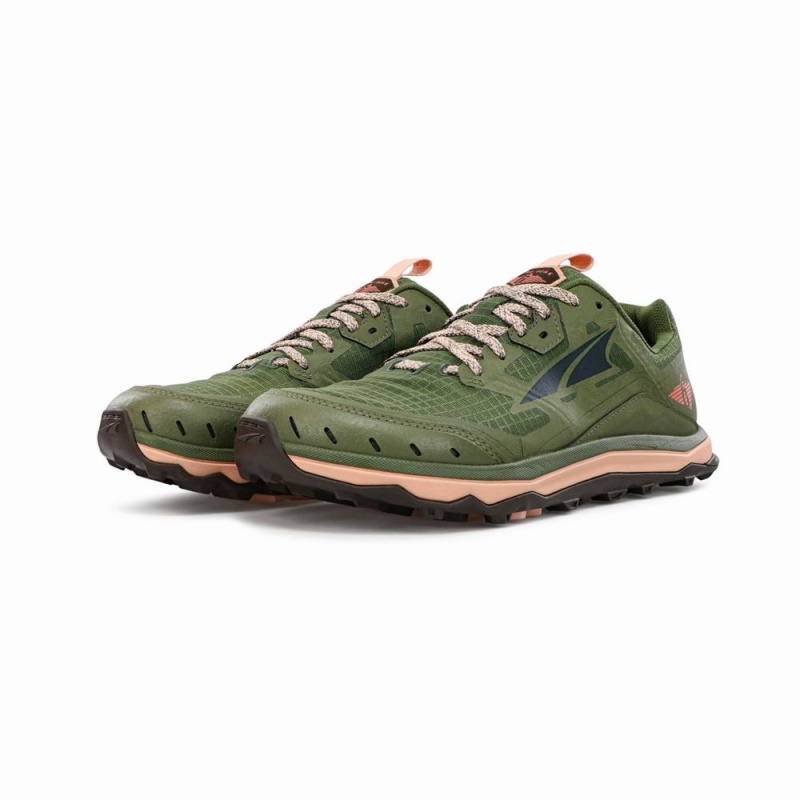 Altra LONE PEAK 6 Trail Schoenen Dames Olijfgroen | Belgie AL6278L49