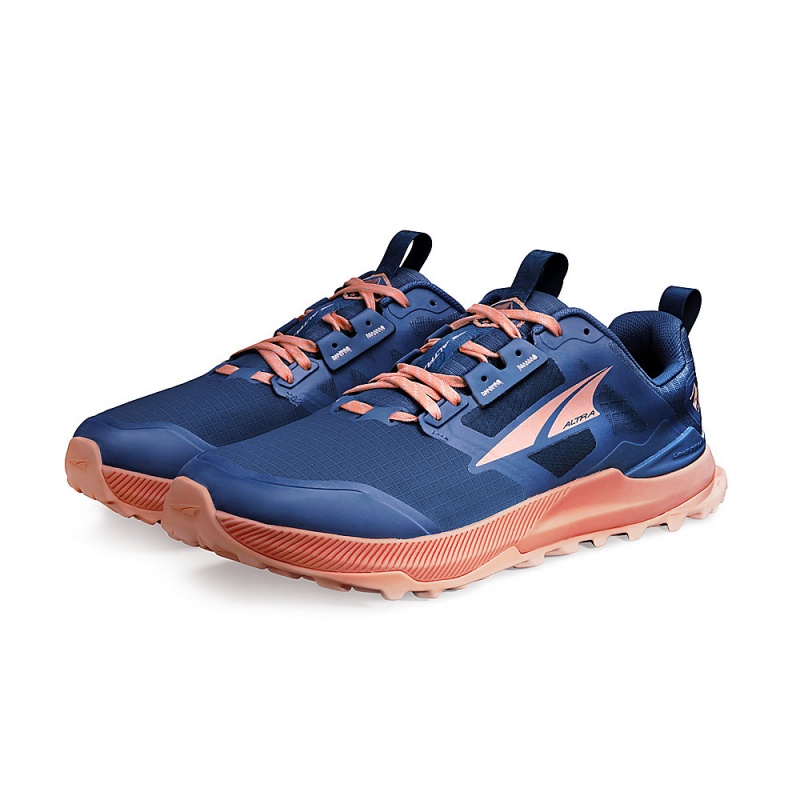 Altra LONE PEAK 8 Trail Schoenen Dames Donkerblauw Koraal | Belgie AL2386G65