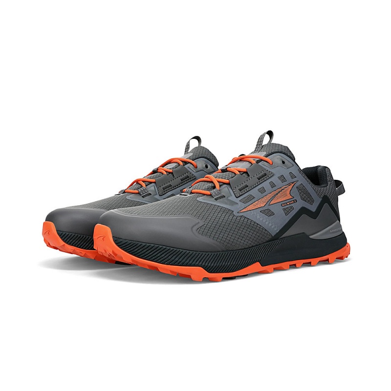 Altra LONE PEAK ALL-WTHR LOW 2 Trail Schoenen Heren Grijs Oranje | Belgie AL3475Z12