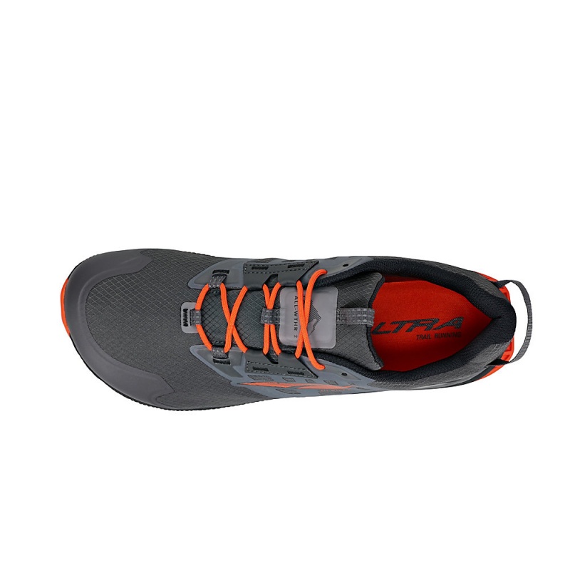 Altra LONE PEAK ALL-WTHR LOW 2 Wandelschoenen Heren Grijs Oranje | Belgie AL2498X57