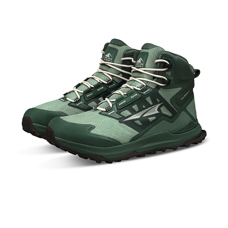 Altra LONE PEAK ALL-WTHR MID 2 Trail Schoenen Dames Groen | Belgie AL9574Q27