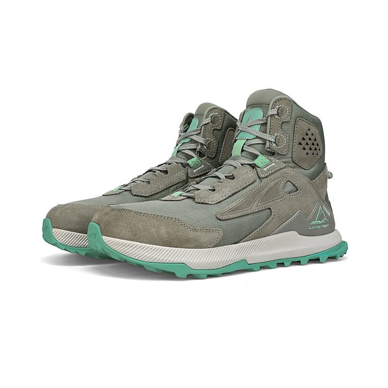 Altra LONE PEAK HIKER 2 Wandelschoenen Dames Grijs Groen | Belgie AL6184K89