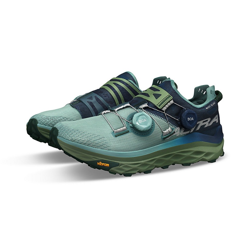 Altra MONT BLANC BOA Trail Schoenen Dames Blauw Groen | Belgie AL6501U94