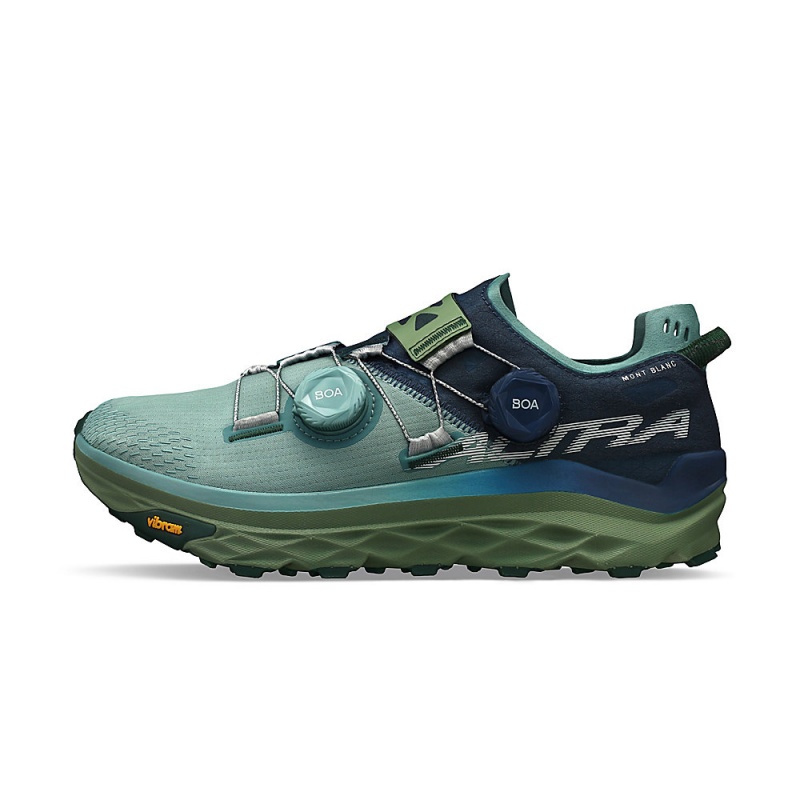 Altra MONT BLANC BOA Trail Schoenen Dames Blauw Groen | Belgie AL6501U94