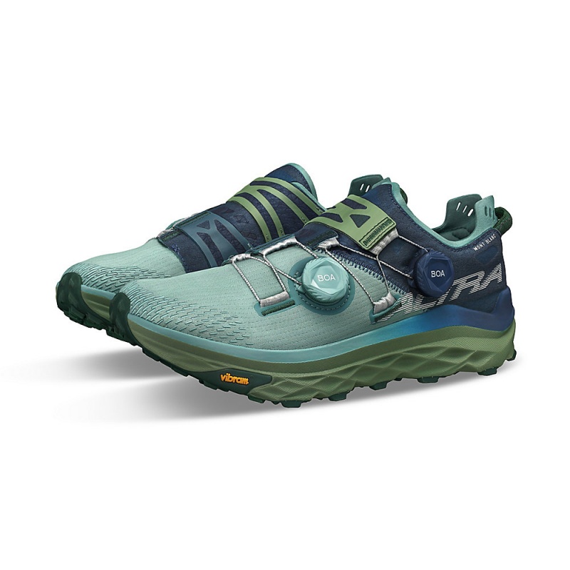 Altra MONT BLANC BOA Trail Schoenen Heren Blauw Groen | Belgie AL7840P13