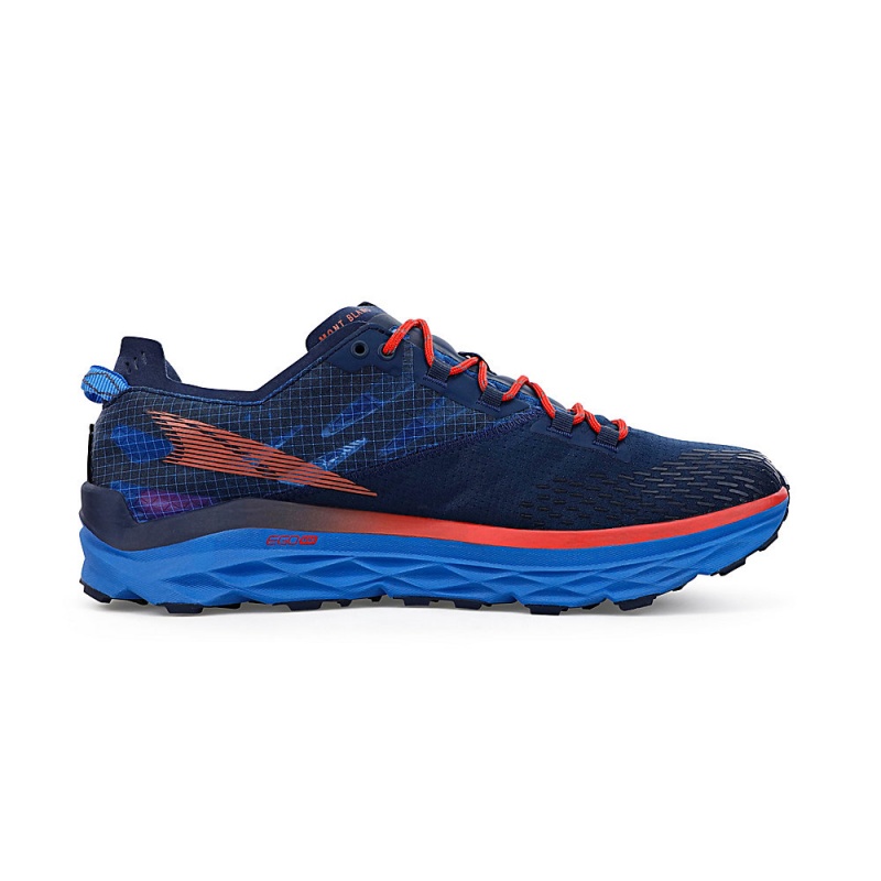 Altra MONT BLANC Trail Schoenen Heren Blauw Rood | Belgie AL7831J16