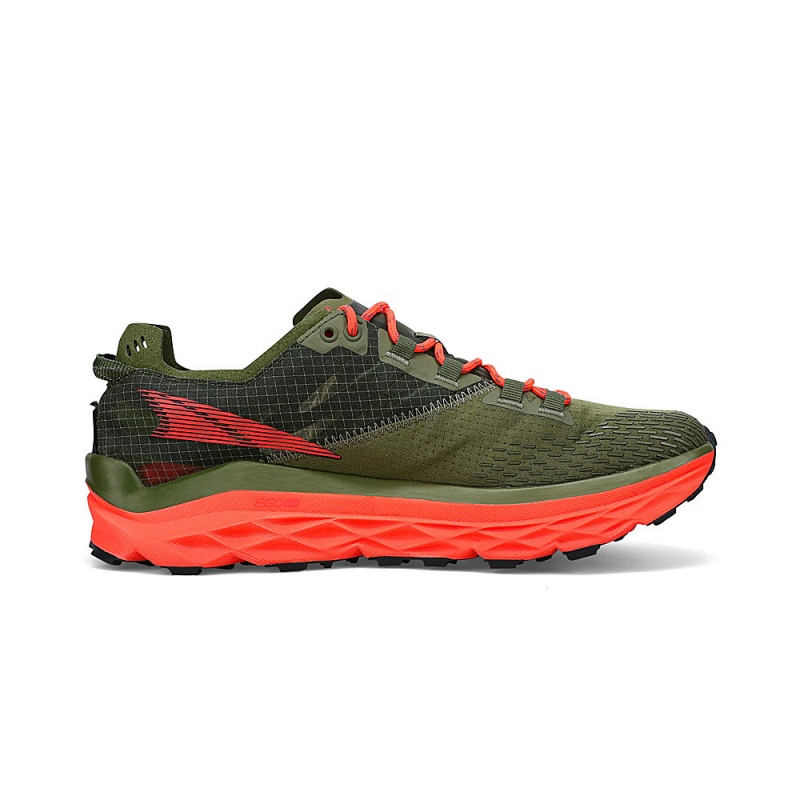 Altra MONT BLANC Trail Schoenen Heren Olijfgroen | Belgie AL1742D24