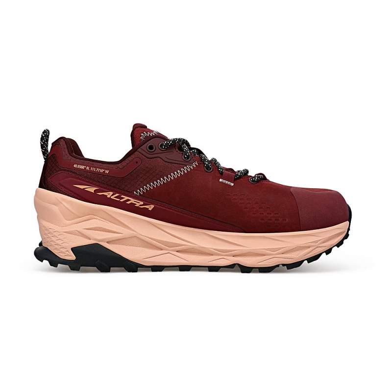 Altra OLYMPUS 5 HIKE LOW GTX Trail Schoenen Dames Bordeaux | Belgie AL2194Z38