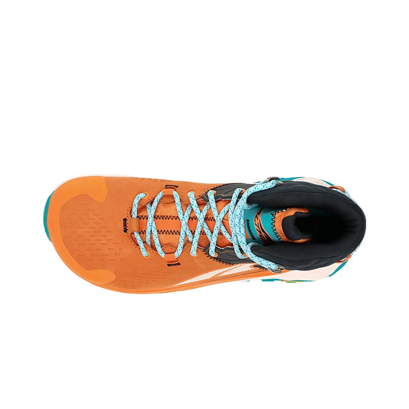 Altra OLYMPUS 5 HIKE MID GTX Trail Schoenen Dames Oranje Grijs | Belgie AL7236J19