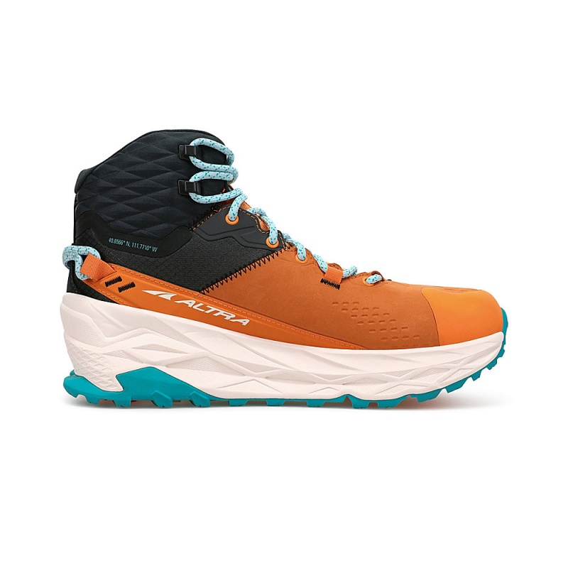 Altra OLYMPUS 5 HIKE MID GTX Trail Schoenen Dames Oranje Grijs | Belgie AL7236J19