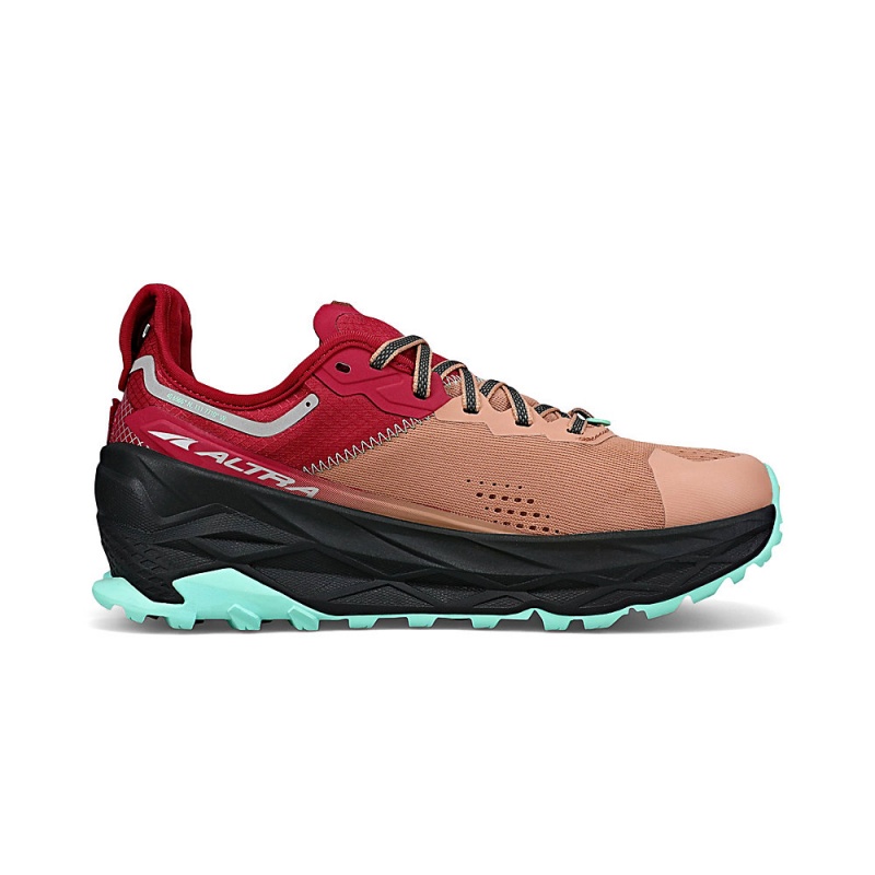 Altra OLYMPUS 5 Trail Schoenen Dames Bruin Rood | Belgie AL0496P15