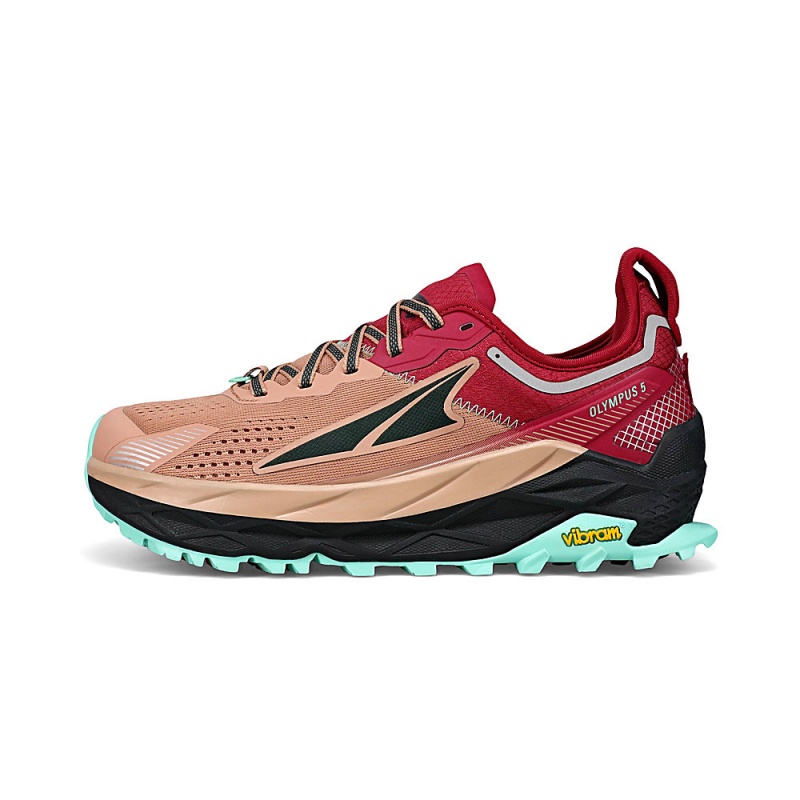 Altra OLYMPUS 5 Trail Schoenen Dames Bruin Rood | Belgie AL0496P15