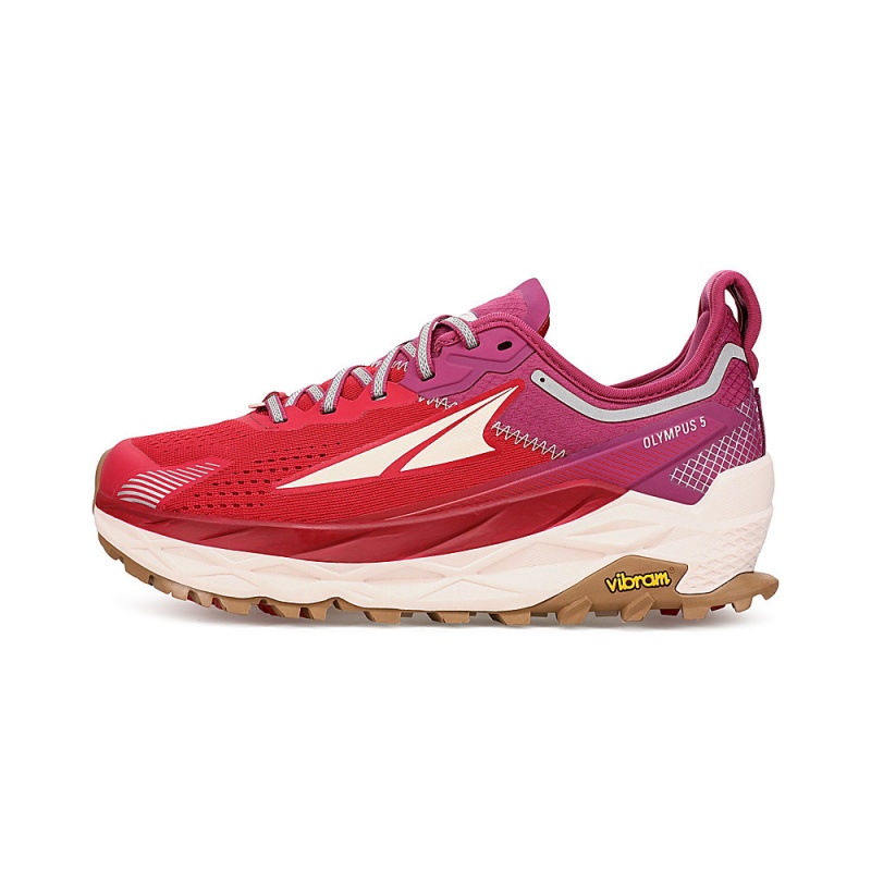 Altra OLYMPUS 5 Trail Schoenen Dames Rood Roze | Belgie AL8962T01